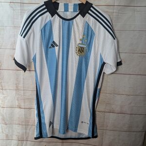 adidas | Argentina Adult 2022 Messi Home Jersey Blue/White